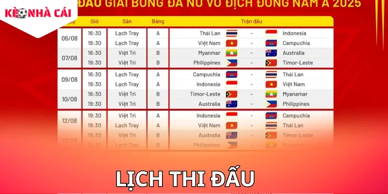 Cập nhật Lịch thi đấu giúp bạn không bỏ lỡ những trận cầu tâm điểm giữa các siêu cường.